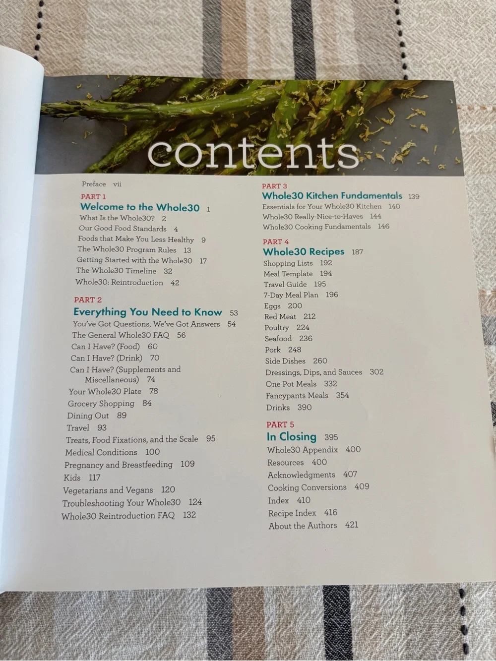The Whole 30 Hardcover Book 30 day Guide to Total Health Food Freedom M Hartwig